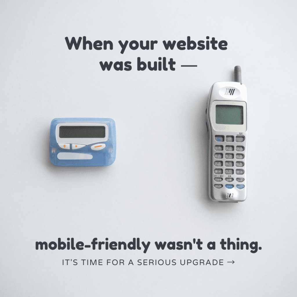 HVAC website design mistakes include not making your site mobile friendly